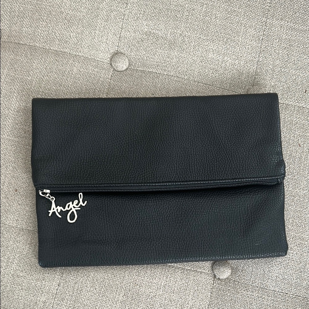 Angel Black Clutch Bag